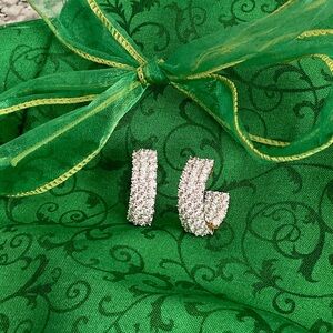Diamonique pave PAJ earrings